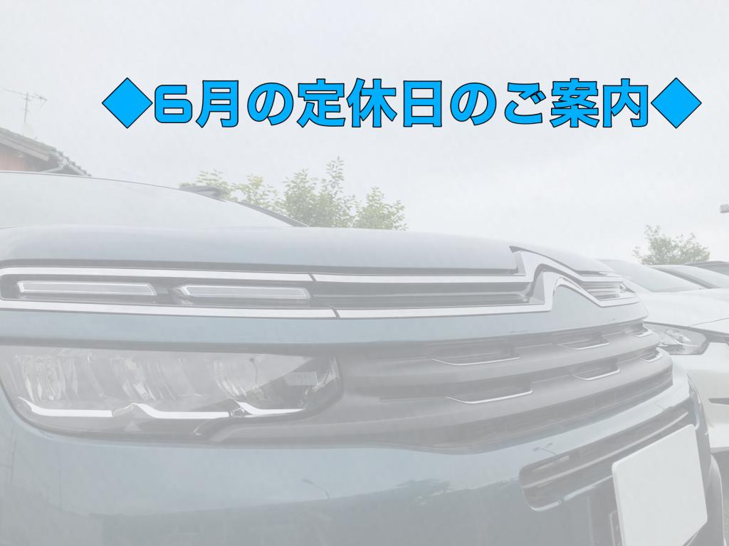 ◇6月の定休日のご案内◇