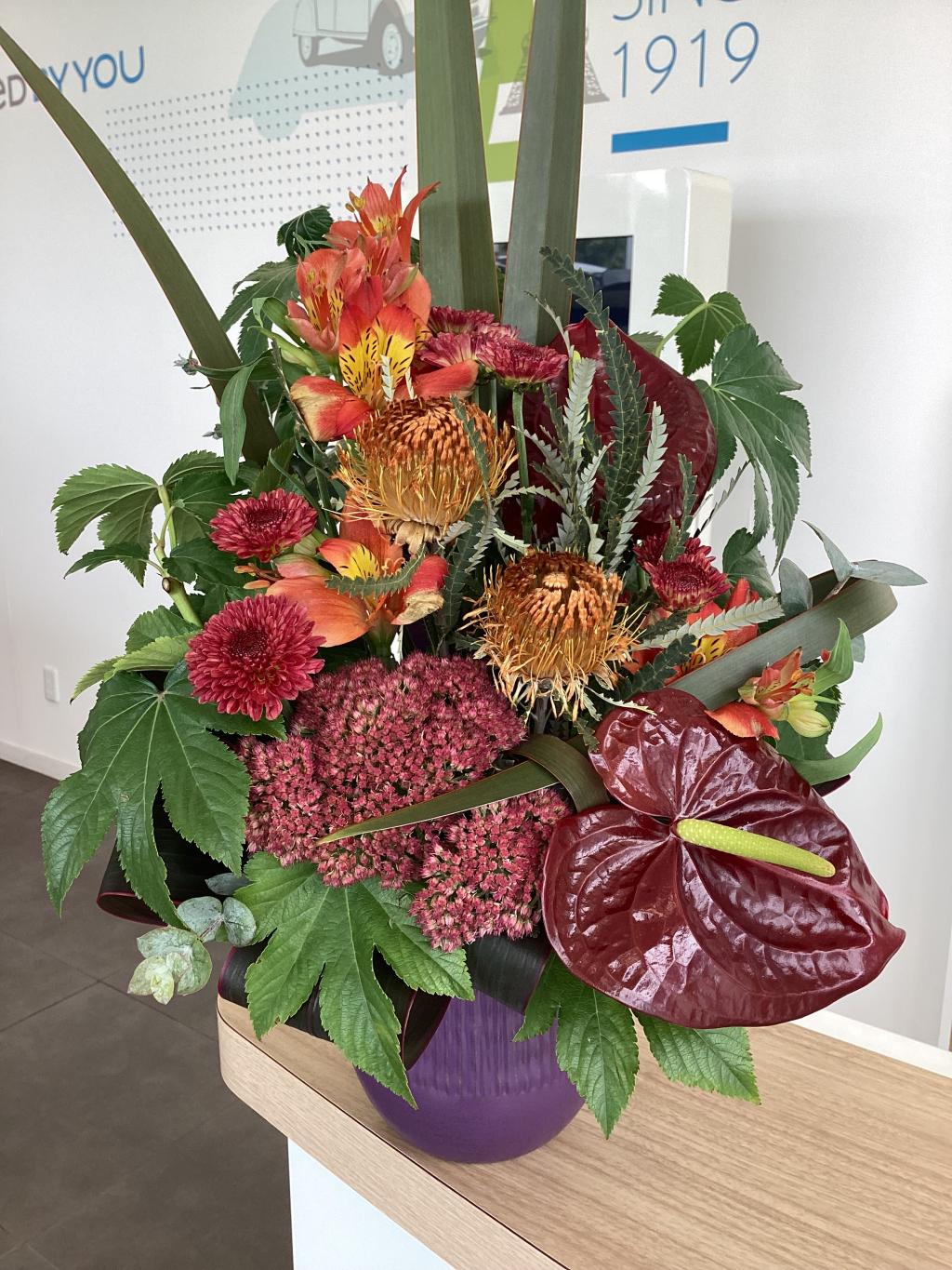 ショールームのお花