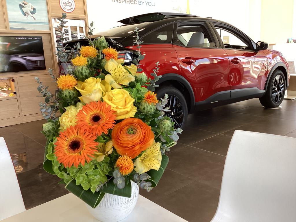 ショールームのお花
