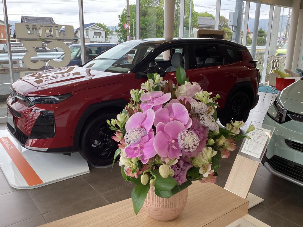ショールームのお花