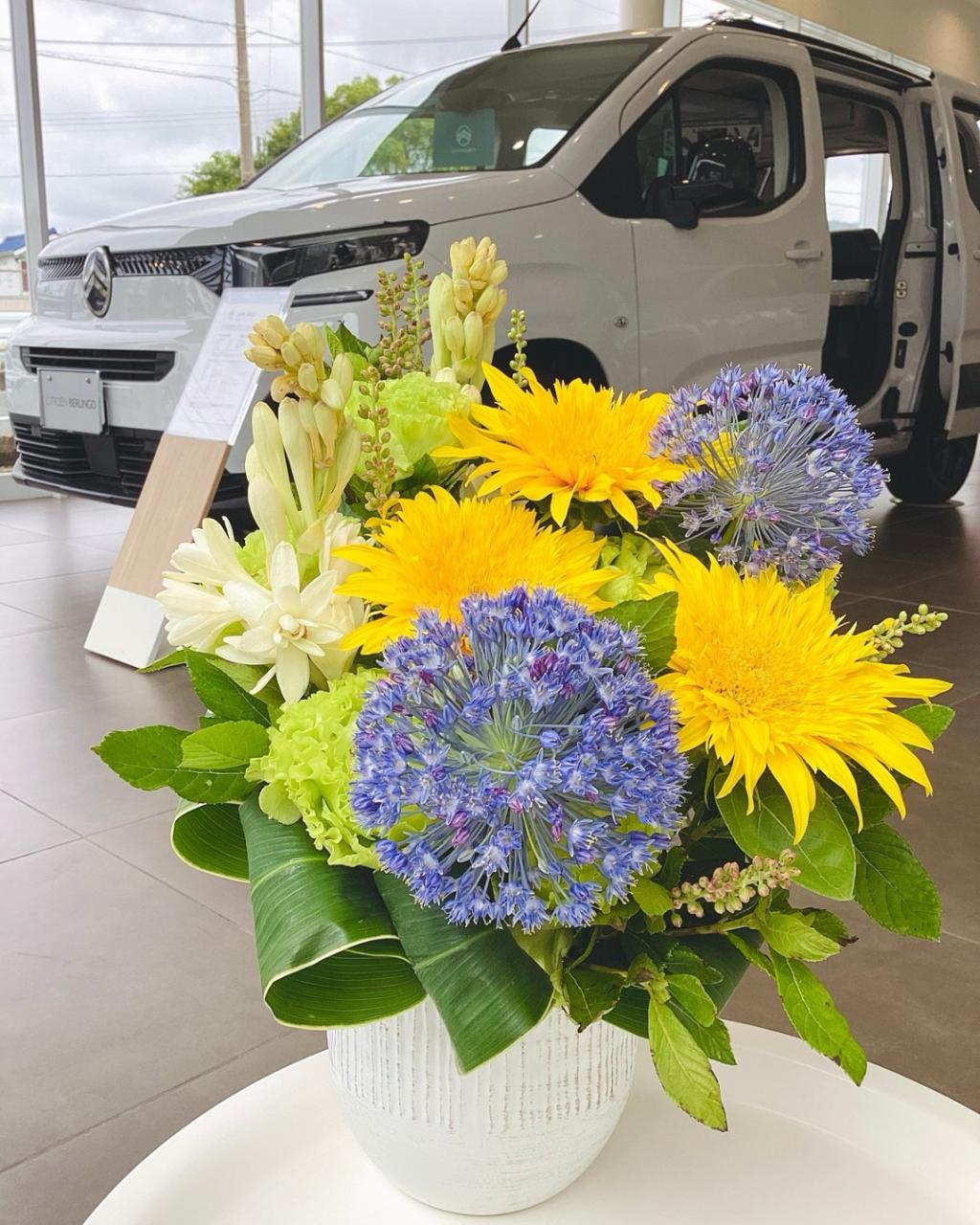 ショールームのお花