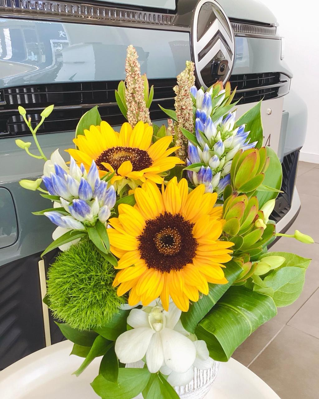 ショールームのお花