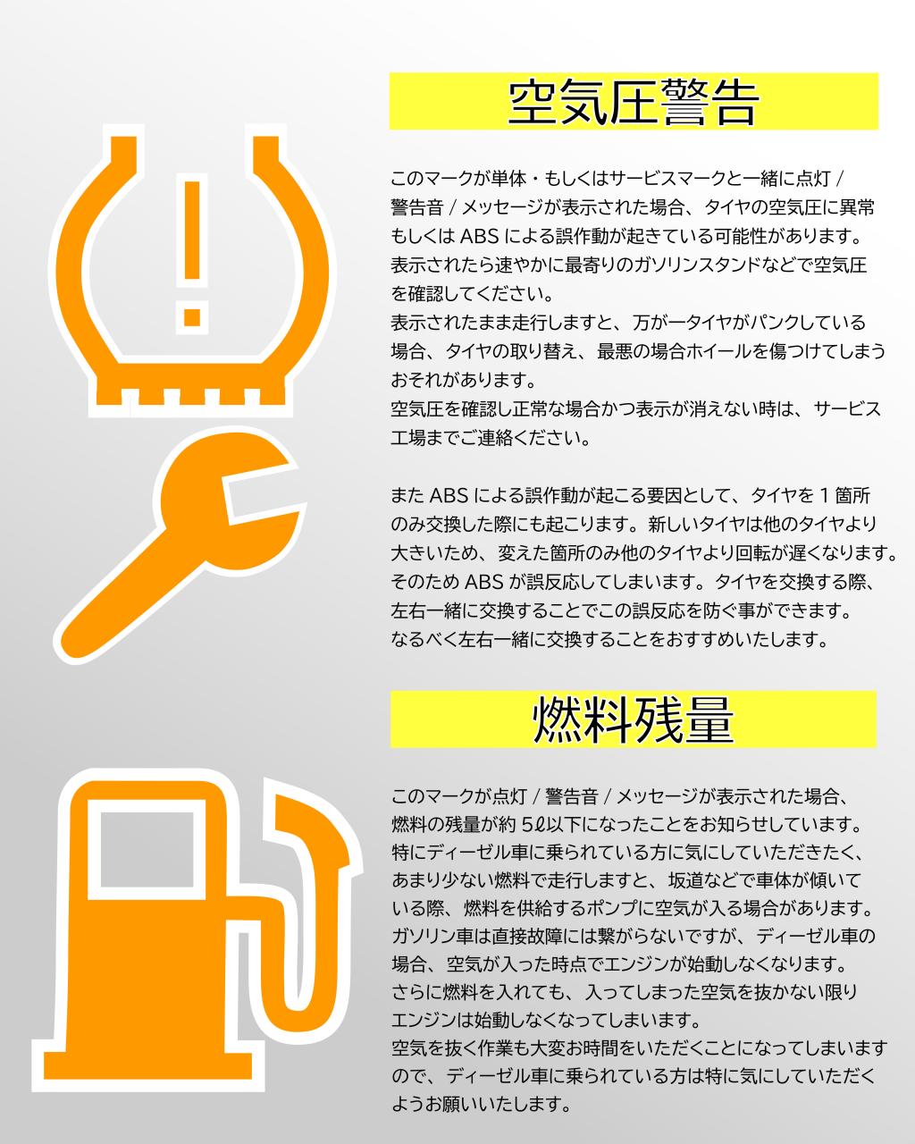 警告灯のご紹介【よく見る警告灯編】