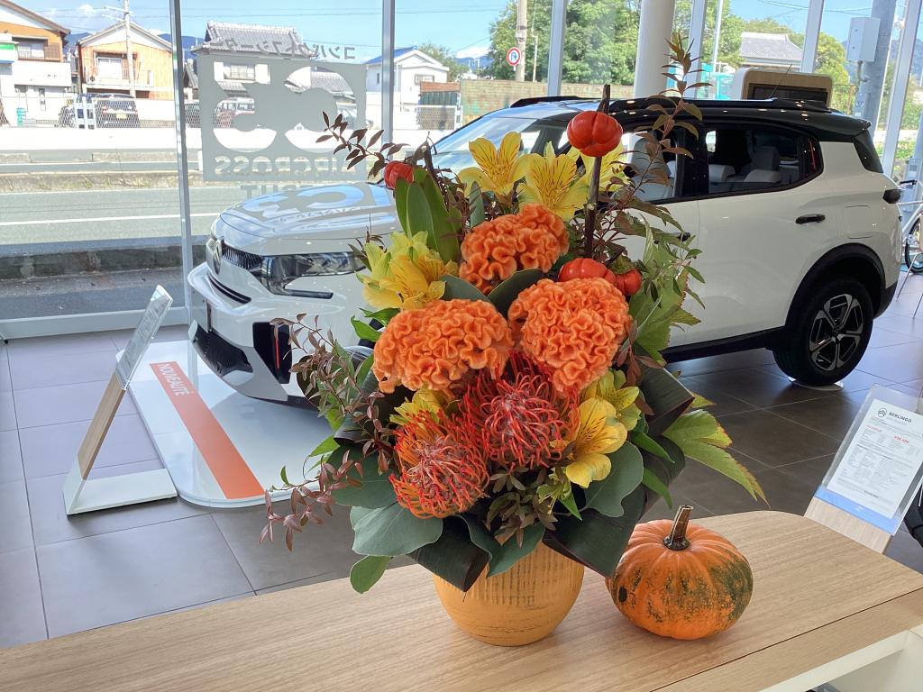 ショールームのお花